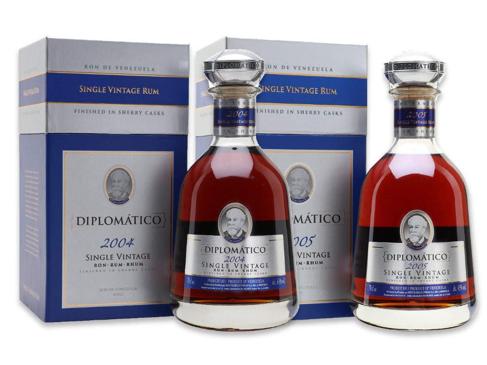 Diplomatico Single Vintage 2004, 2005 2×0,7l 43% GB