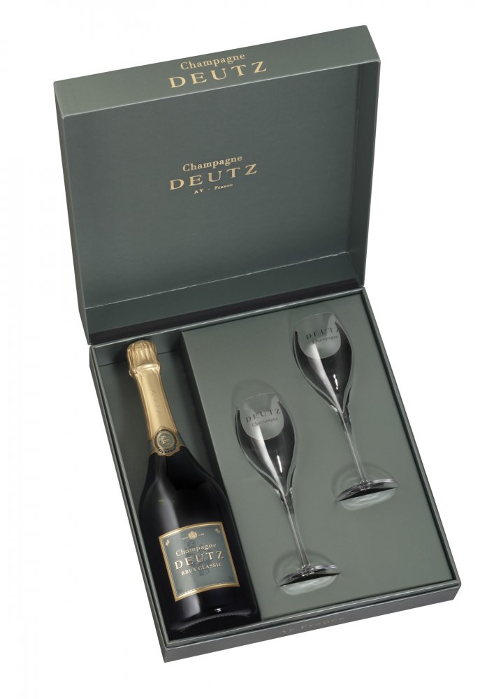 Deutz Brut 0,75l 12% + 2x sklo GB