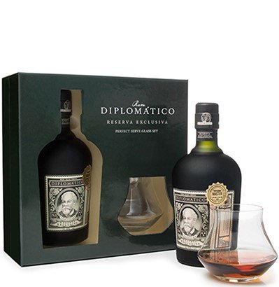 Diplomático Reserva Exlusiva 12y 0,7l 40% + 2x sklo GB