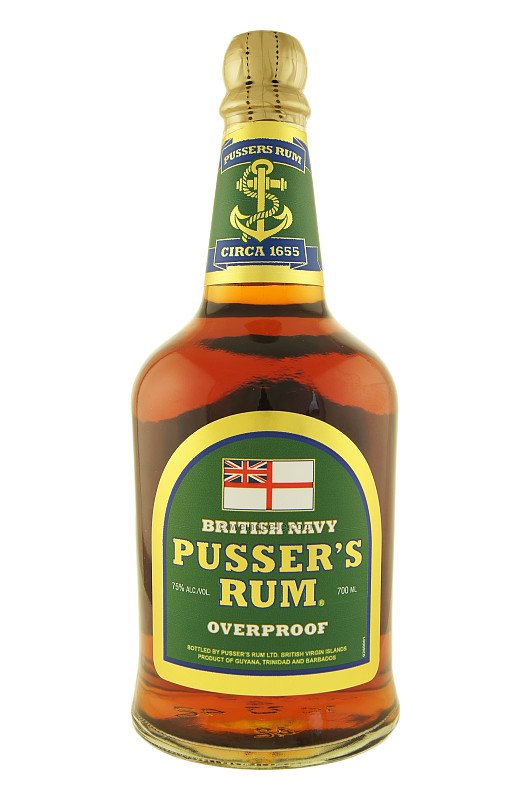 Pusser's British Navy Rum Overproof Green Label 0,7l 75%