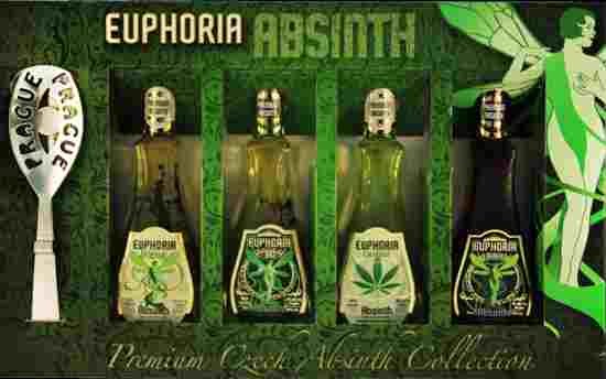 Euphoria Absinth mini set 4×0,05l 70% GB