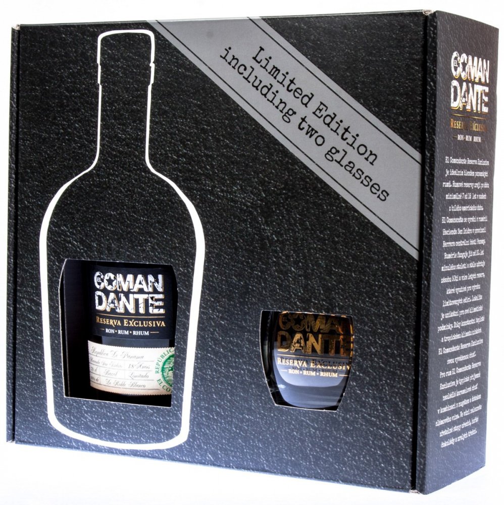 El Comandante Reserva Exclusiva 0,7l 40% + 2x sklo