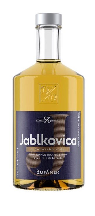 Jablkovica z dubového sudu 0,5l 45%