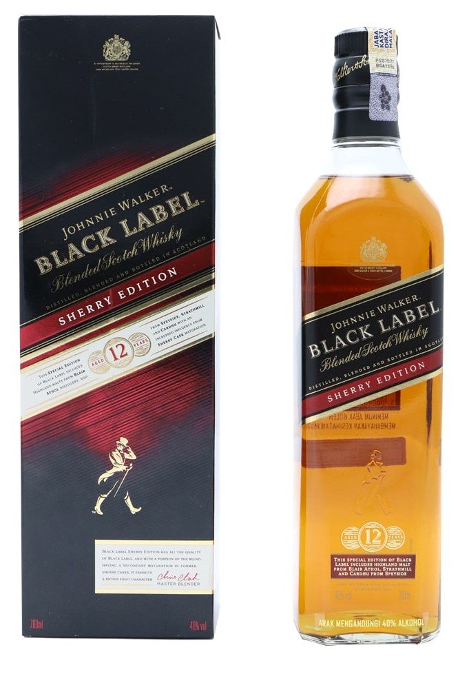 Johnnie Walker Black Label 12y 0,7l 40% Sherry Edition