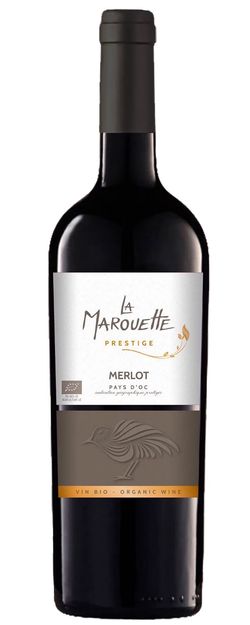BIO Merlot Prestige 2021, La Marouette, Pays D'Oc