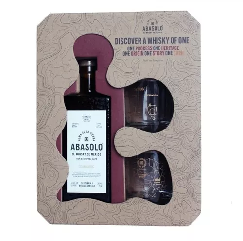 Abasolo El Whisky De Mexico 0,75l 43% + 2x sklo GB