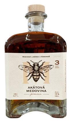 Akátová medovina 3yo premium 18% 0,7L