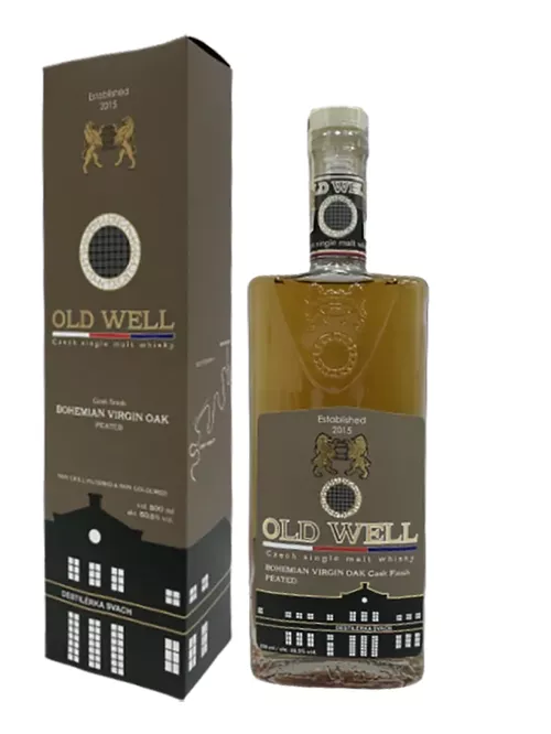 Svach´s OLD WELL whisky virgin bohemian oak barrel 54,8% 0,5L