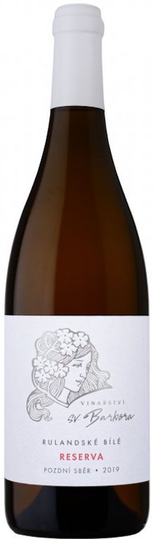 Rulandské bílé Reserva 2019, Vinařství sv. Barbora, pozdní sběr, suché