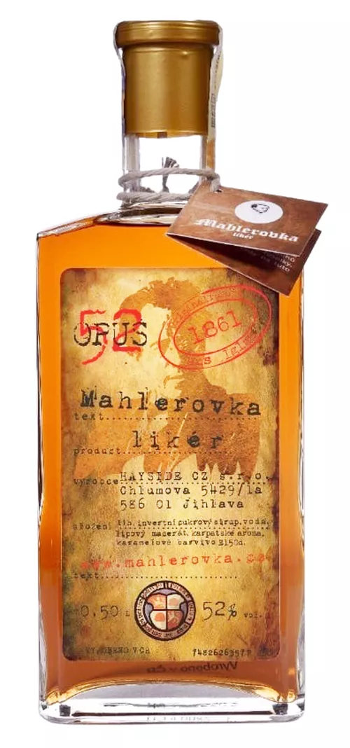 Mahlerovka likér OPUS 52% 0,5L