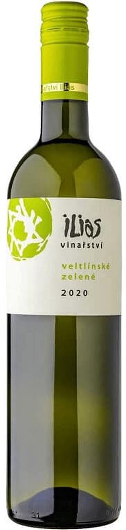 Vinařství Ilias BIO Veltlínské zelené - II.  2020, kabinet, Ilias, suché
