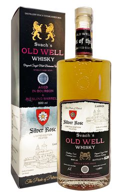 Svach´s OLD WELL whisky Silver rose "peated" 53,5% 0,5L