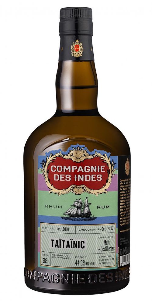 Compagnie des Indes TAÏTAÏNIC blend Martinique & Thaïland Multi-Dist. 44% 0,7l