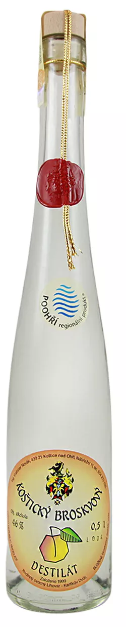 Koštická Broskvová pálenka 44% 0,5L