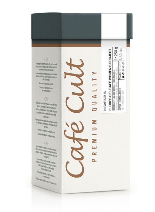 Café Cult Nicaragua Flores Del Café Womens Project zrnková káva 250 g