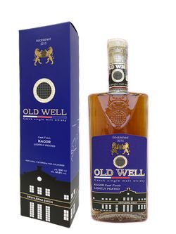 OLD WELL KAGOR & BOURBON barrels lightly peated single malt  46,3% 0,5L