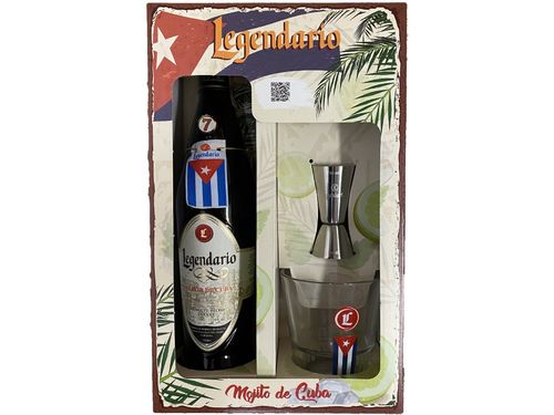 Legendario Elixír de Cuba Mojito dárkový set 34 % 0,7l