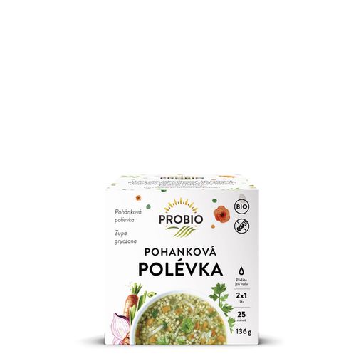 PRO-BIO, obchodní společnost s r.o. Pohanková polévka BIO PROBIO 136 g
