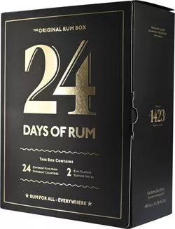 Rumový kalendář adventní 2024 24×0,02l 41,3% + 2x sklo GB