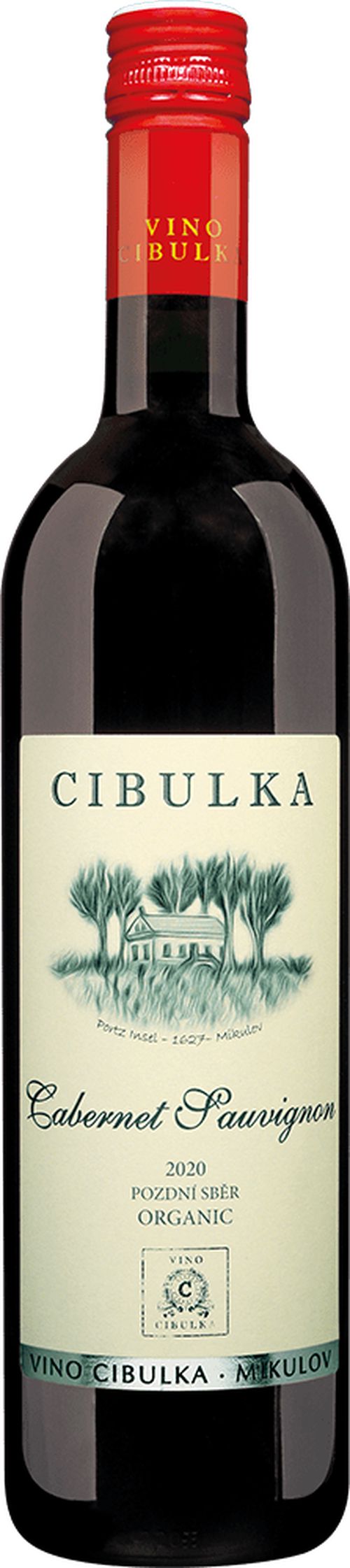 Cibulka Cabernet Sauvignon Pozdní sběr 2020 0,75l 11,5%