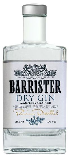 Barrister gin Dry 40% 0,7l