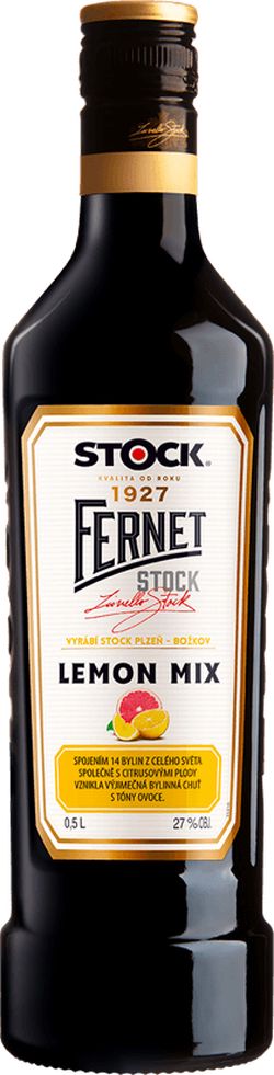 Fernet Stock Lemon Mix 27 % 0,5l