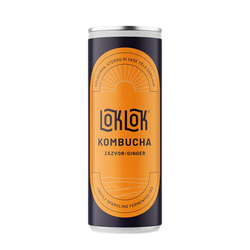 Loklok Kombucha Zázvor 0,33l v plechu