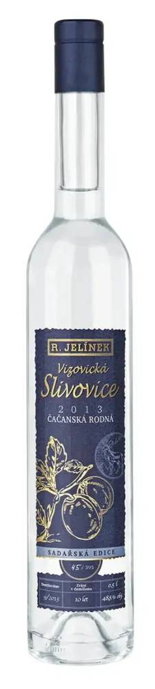 Vizovická slivovice 2013 Čačanská rodná R.Jelínek 48,5% 0,5L