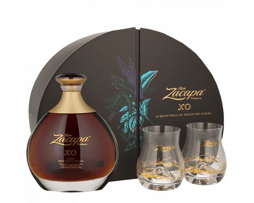 Ron Zacapa XO 25yo 40% 0,7l v dárkovém balení se 2 skleničkami