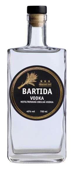 Bartida Vodka 40% 0,7L poctivá česká vodka