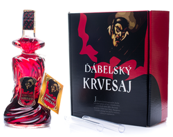 Legendární Ďábelský Krvesaj dárkovka 24% 0,5L