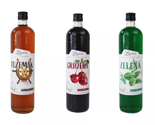 Liqvére Tuzemský+Griotka+Peprmint