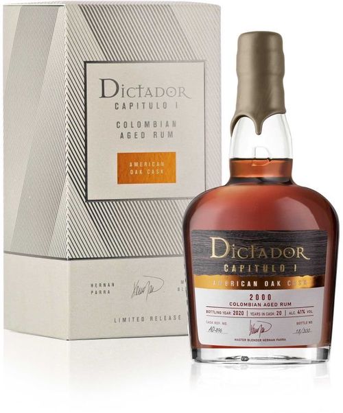 Dictador Capitulo Uno American Oak Cask 20y 2000 0,7l 41% / Rok lahvování 2020