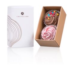 Chocolissimo - Bonboniérka se 2 Cupcakes - mini bábovičky 35 g