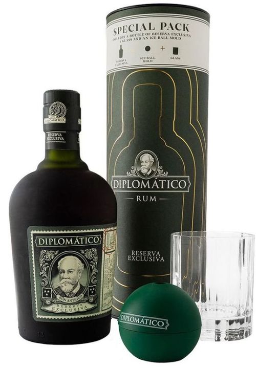 Diplomático Reserva Exclusiva Special Pack 12y 0,7l 40% Tuba