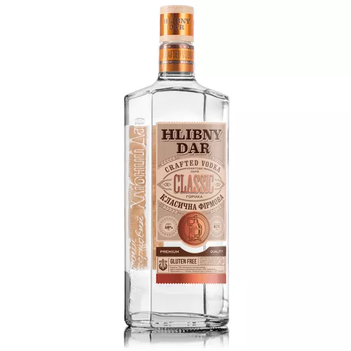 Hlibny Dar Gluten Free Vodka 40% 0,7l