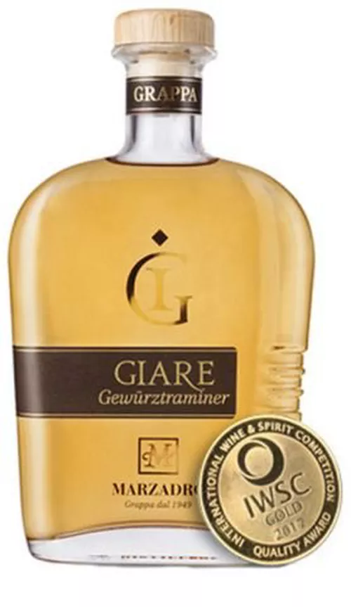 Marzadro Le Giare Grappa Gewurztraminer 0,7l 41% GB